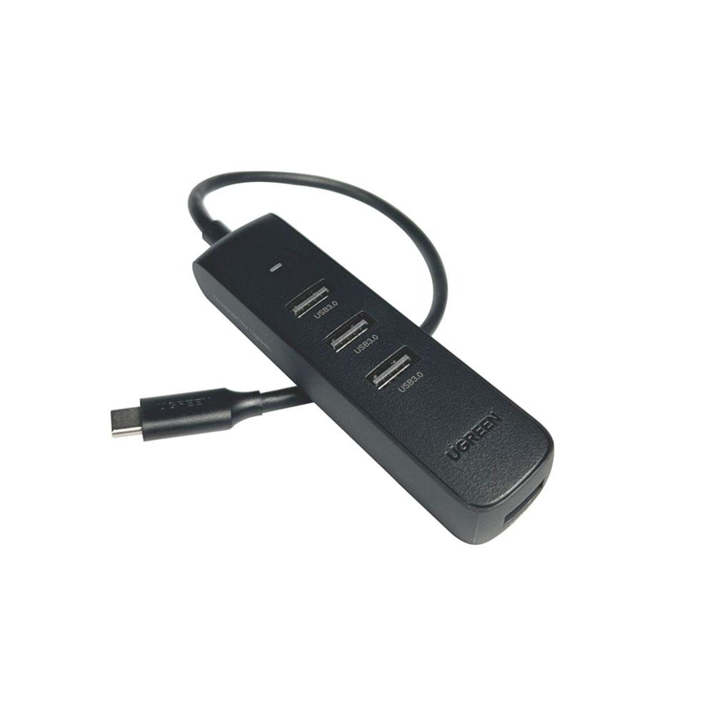 JIBGO - จิ๊บโก จำหน่ายสินค้าหลากหลาย และคุณภาพดี | USB HUB (ยูเอสบีฮับ) UGREEN USB-C TO 4 PORTS USB3.0 BOOSTER [10916]
